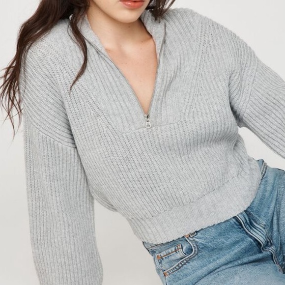 Garage Sweaters - GARAGE 80s Mock Neck Sweater